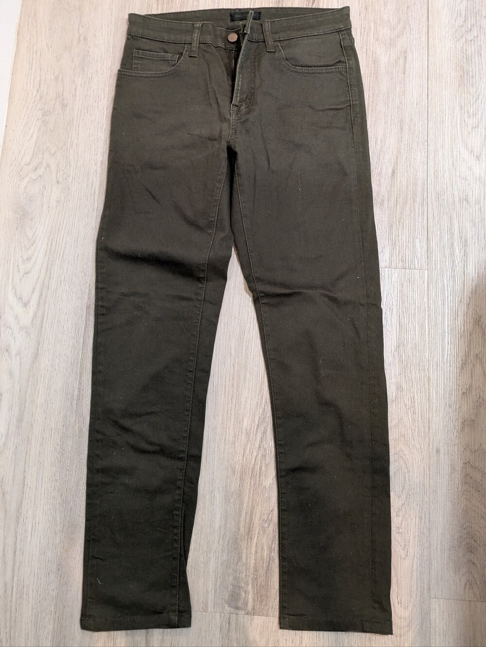 ✨3/$20✨ Uniqlo Jeans Olive Green Straight Pants Size 29x34
